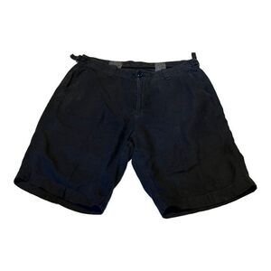Europann  Linen Shorts  Euro 48 US 38 Navy Blue Beach Walking Casual Comfort Fit
